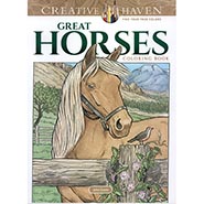 Great Horses Coloring Book by Creative Haven